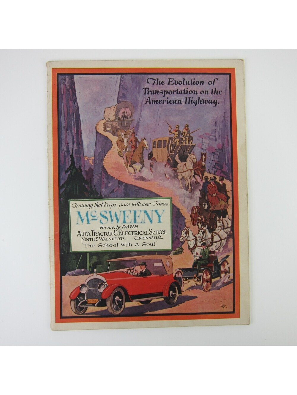McSweeny Auto Tractor & Electrical School Magazine Cincinnati Ohio Antique 1920s